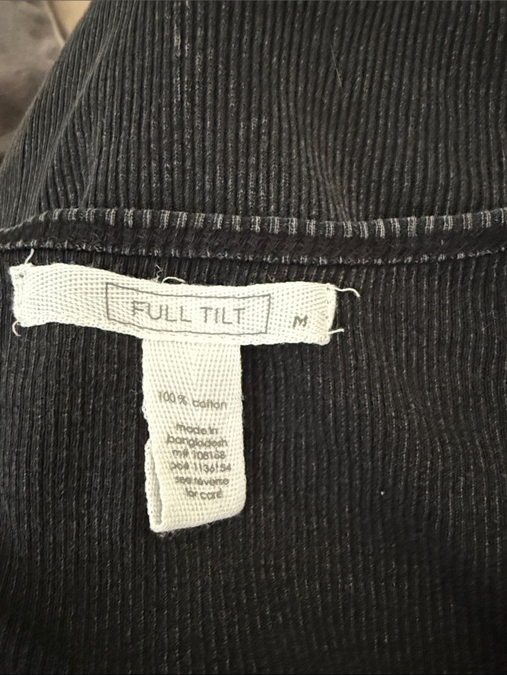 Full Tilt Black Muscle Tee with Brown Texas Graphic and Studs - Picture 6 of 6